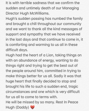 Hugh McWilliams Death
