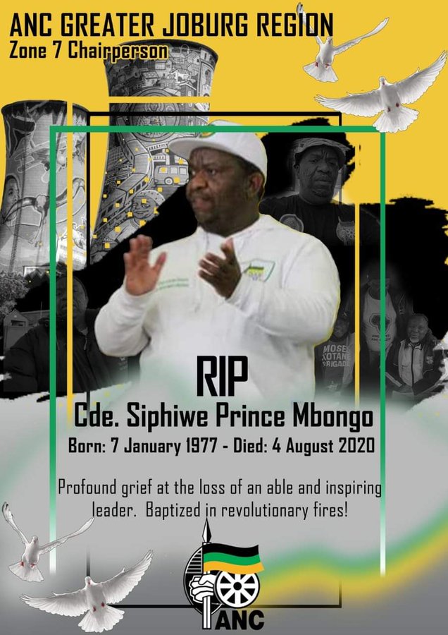 Siphiwe Mbongo Death