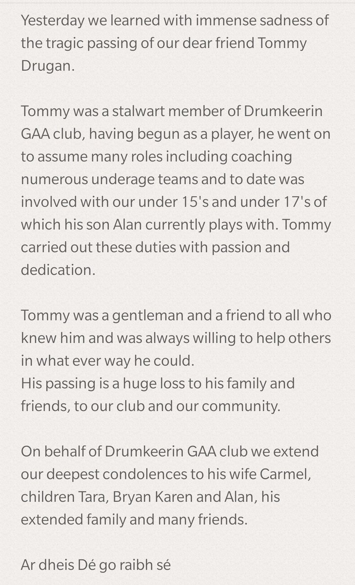 Tommy Drugan Death
