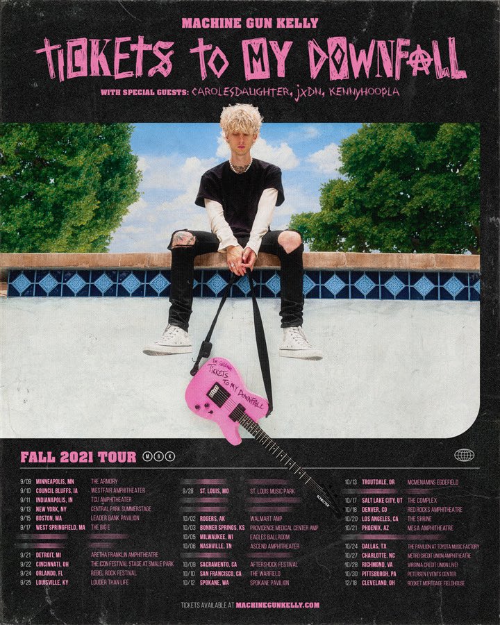 Machine Gun Kelly 2021 Tour Tickets